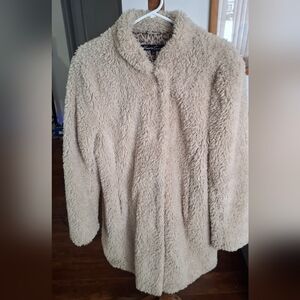 Kenneth Cole New York Cream Teddy Jacket